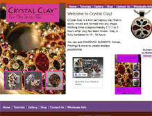 Tablet Screenshot of crystalclayonline.com